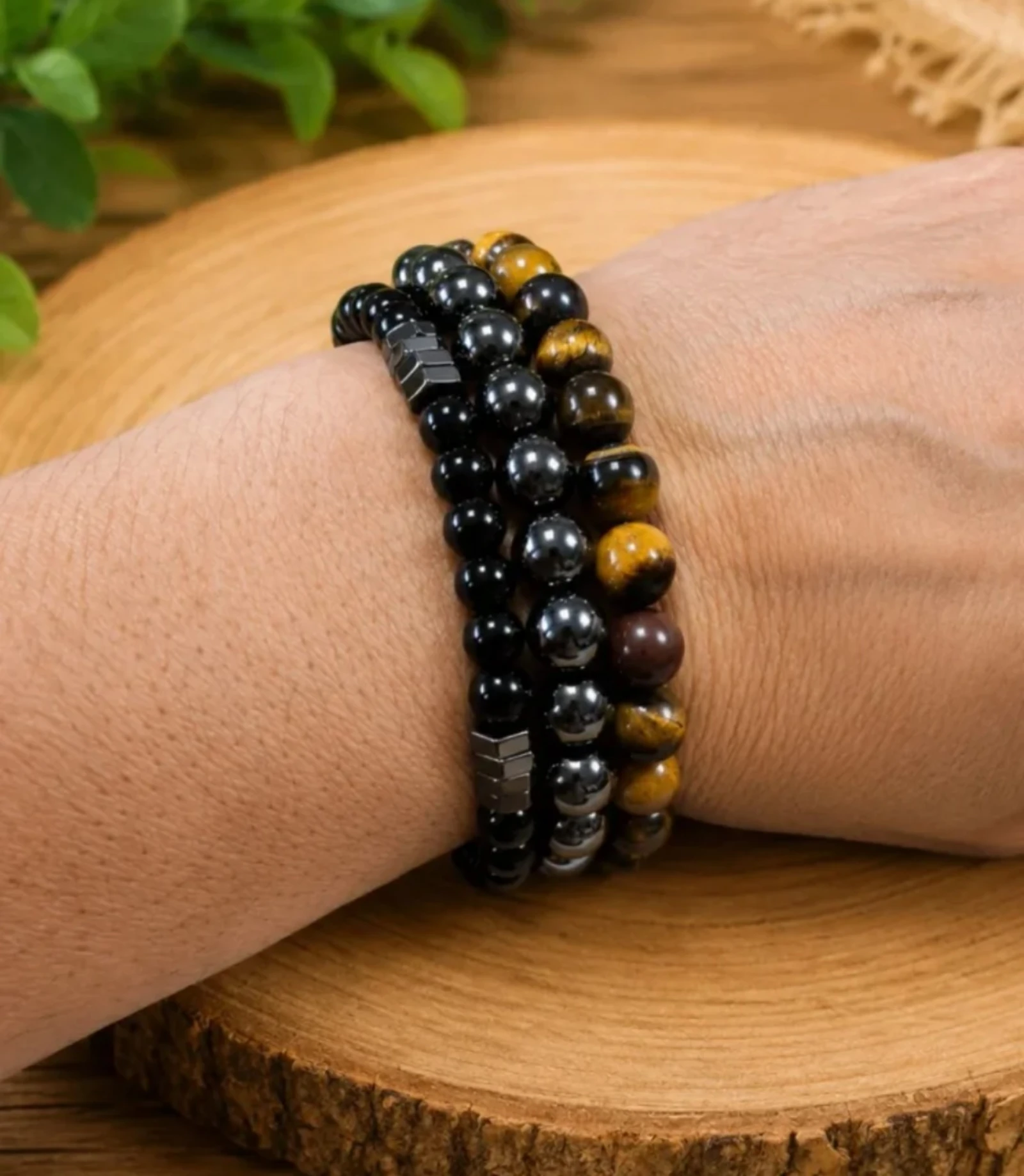 Conjunto 3 pulseiras pedra natural – photo 2